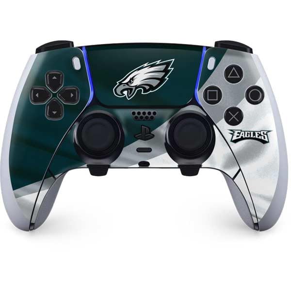Skinit Decal Gaming Skin Compatible with PS5 DualSense Edge Pro Controller - Officially Licensed NFL Philadelphia Eagles Design