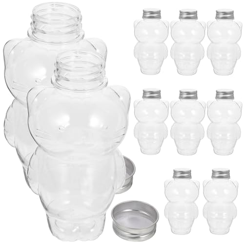 FUNNETOYU �L�̌`�������������{�g�� 350ml 10�Z�b�g �R��h�~�L���b�v�t�� �y�ʃW���[�X �~���N �R�[�q�[�ۑ��p �g�їp�����e�� �����O�p�[�e