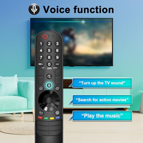 Image of Magic Remote for LG Smart TV Remote Control,for LG TV Remotes AN-MR24GA /23GA /22GA /21GA with Pointer and Voice Function,Replacement for 2019-2024 UHD QNED NanoCell MiniLED OLED C4 C3 C2 C1 G4 Smart TVs