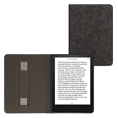 Kwmobile Case Compatible With Amazon Kindle Paperwhite 11. Generation 2021 - Felt Ereader Cover - Dark Grey #TOP4
