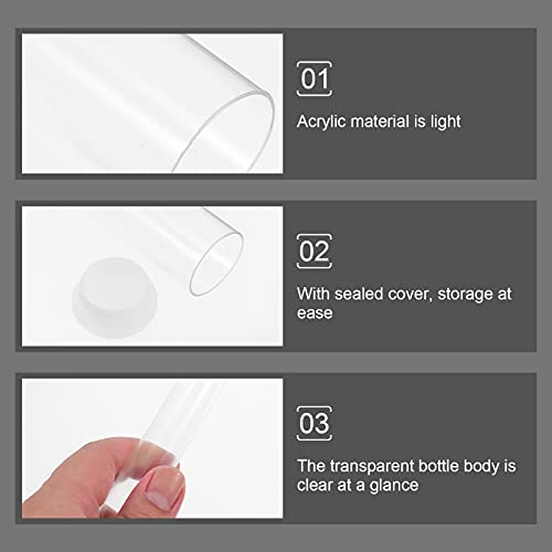 Rosenice 43IKKG5A7215Z20UJJIUAJN 6Pcs Incense Tube Clear Acrylic Incense Stick Storage Container Incense Stick Holder Box thumb #4