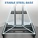 Rfiver Mobile TV Cart Rolling TV Stand for 40-83 Inch Screen Flat/Curved TVs up to 110lbs, Tilt and Height Adjustment Portable TV Stand on Wheels with Laptop Shelf, Outdoor TV Stand MAX VESA 600x400mm