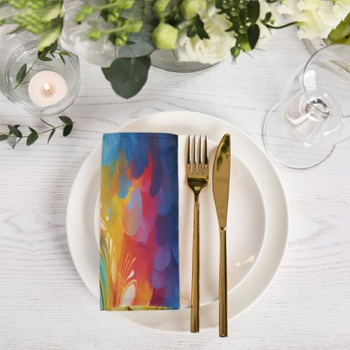 Servilletas de Tela Multicolor Cuadradas Set de 6 50.5x50.5 cm miniatura 6