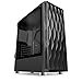 Price comparison product image CiT C100 Mid-Tower PC Gaming Case, E-ATX, Mesh Front Panel, High Airflow Performance, Room for Nine Fans, Tempered Glass Side Window, Water Cooling Ready| Black