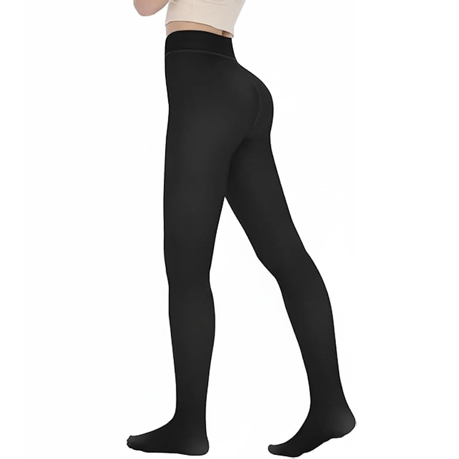 High Waist Cotton Lycra Leggings, Soft Lightweight Leggings for Women, High Waisted Butt Lifting Yoga Pants, Fitness Pants