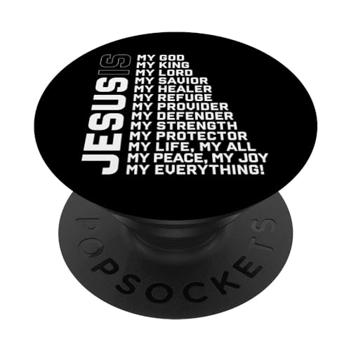 God Believer Gift Jesus Christian Lord Jesus Definition PopSockets Adhesive