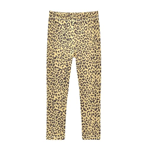 Toddler Girls Leggings Full Length Pants Leopard Print Active Leggings for Girls 6T