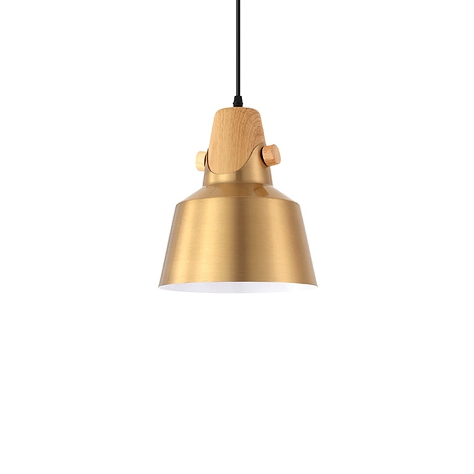Lustre abat-jour en bois pour éclairage de couloir et salle à manger