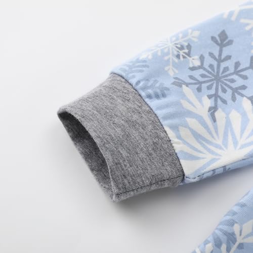 Organic Cotton Boys Girls Pajama Set, 2-Piece Kids Long Sleeve Top and Pants Pajamas, Toddler Snug Fit Sleepwear Set3