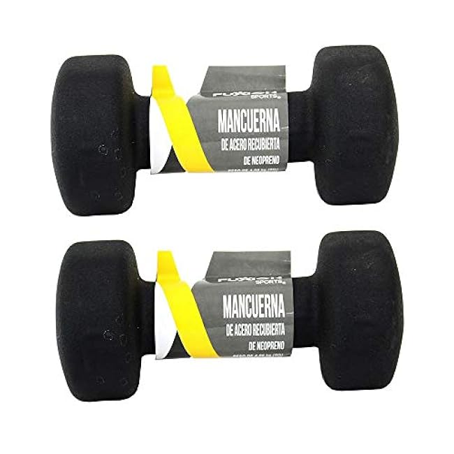 Set of 2 each Neoprene Coated Dumbbells Pair Hand Weights All-Purpose, Home Gym