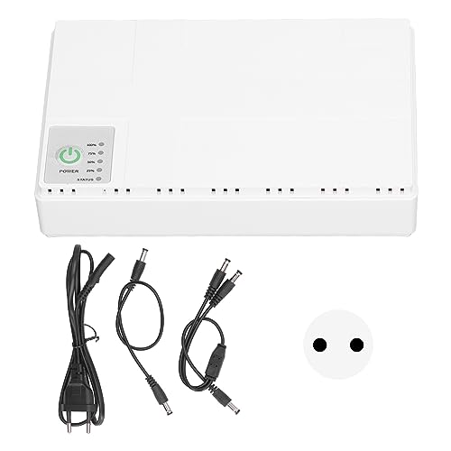 XTEVU Mini UPS, Batería de la Fuente de alimentación ininterrumpida de Respaldo, USB Power Bank 5V 9V 12V de Salida de 12V, UPS de enrutador para la cámara de vigilancia