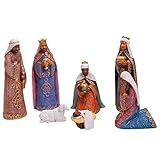 African American Expressions – Black Nativity Set – African American Nativity Scene Figurines for Christmas Decor – Indoor Holiday Display Featuring Mary, Joseph, and Baby Jesus – Faith Family Love