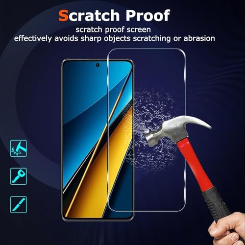 Image of Premium Tempered Glass Screen Protector Guard For Samsung Galaxy A15 5G (6.5 Inch, Pack of 1) | Edge to Edge Coverage With Easy to installation kit