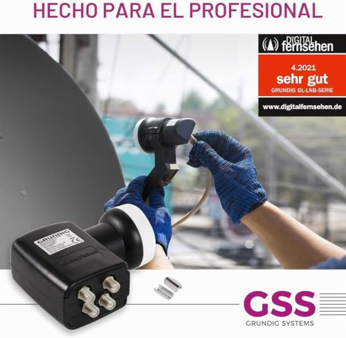 Miniatura 2 de Prueba Muy Bien Lnb Gss Quattro Para Interruptor Múltiple - Con Filtro Lte - Satélite, Full Hd, Uhd 4k, 0,1 Db, Hdtv, Tapa De Protección Contra La Intemperie, Resistente Al Frío Y A La