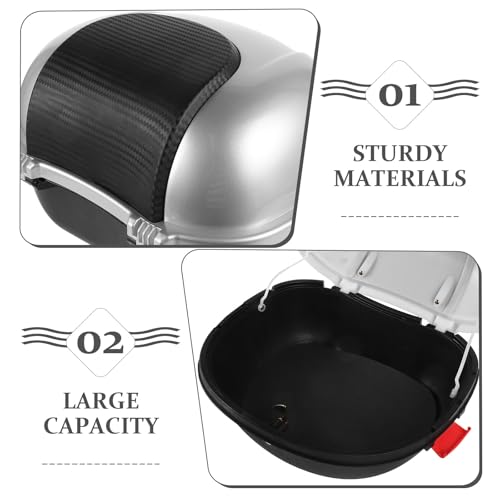 Top Case Moto Plastique PP Coffre Arrière Scooter avec Fixation