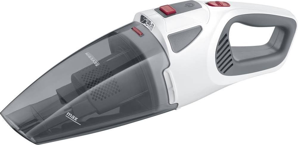 SEVERIN Aspirateur à main sans sac, Aspirateur sans fil avec brosse rotative, Fonction Aspirateur eau et poussière, Aspirateur de table à éclairage LED, 30 min d'autonomie, HV 7146