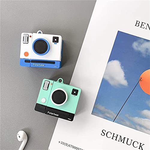 Image of PEFKO PSS121 AirPods Pro Soft Silicone Protective Case 3D Design Shockproof Case Cover with Anti-Lost Metal Keyring Compatible for Apple AirPods Pro (Polar Bear)