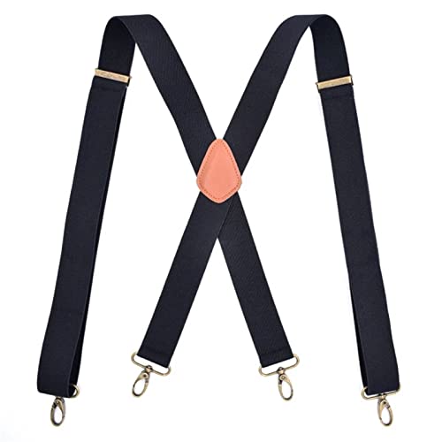 Tirantes para hombre con hebilla de bronce de estilo retro y elegante