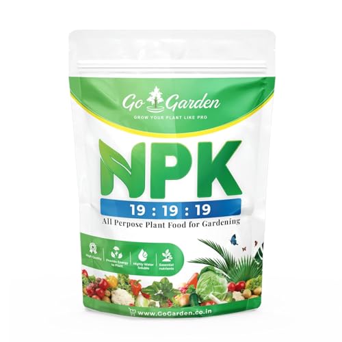 Image of Go Garden NPK 19 19 19 Fertilizer for Plants | Water Soluble Plant Fertilizer for Growth, Flowering & Fruiting | Garden & Indoor Plant Care – 400 Gram