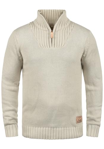 !Solid SDPetro Herren Strickpullover Troyer Grobstrick Pullover mit...