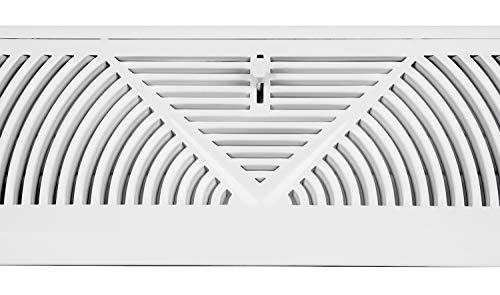 Duto de rodapé Accord ABBBWH18 com design Sunburst, 45 cm, branco