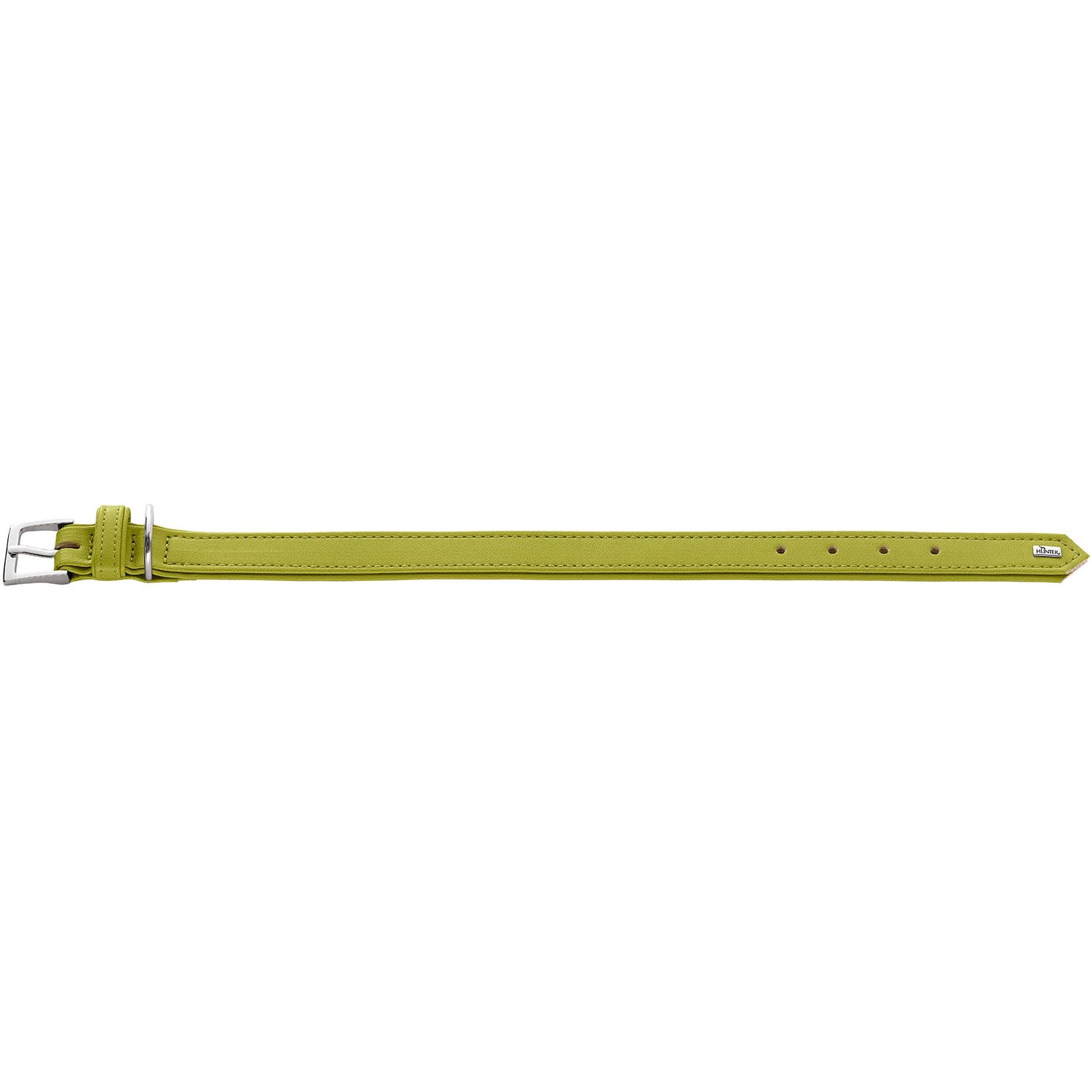 HUNTER Amalfi Dog Collar Colour: Green, Vegan, Faux Leather in Nappa Look, Soft, Easy to Clean, Brilliant Colour - Image 2