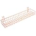 Kufox Bling Mesh Wall Rose Golden Plated Basket, Grid Panel Hanging Tray, Wall Mount Kitchen Bathroom Bin Organizer, Wire Metal Storage Shelf Rack Idea For Home Supplies,Wall Decor