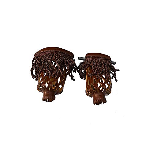 TGA Sports Set of 6 Pool Table Billiard Pockets with Fringe (Cherry)