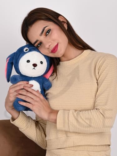 Image of Blue Premium Soft Quality Lovable Huggable Soft Toy, Plush Teddy Bear, Elegant Soft Plush Toy for Babies, Great Birthday Gift for Girls&Boys for Valentine Special 30 CM