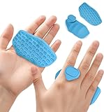 HUAFA Anti-Slip Workout Grips, Gym Grips Weight Lifting Grips Pads，Ergonomics Weight Lifting Gloves for Men Women Deadlift, Fitness Training and Exercise, Gym Grips Pads for Palm Protection(Blue)