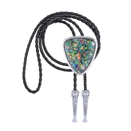 Image of Btilasif Bolo Tie for Women, Scorpion Bolo Tie Vintage Western Cowboy Stone Leather Neckties, Cowboy Gifts for Men