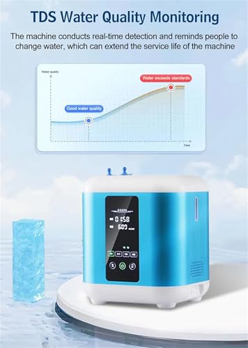 FCADFCA Hydrogen Inhalation Machine, 99.99% Purity Hydrogen Water Generator, Low Noise, PEM Electrolysis Water Technology, Brown's Gas Inhaler for Home - Image 7