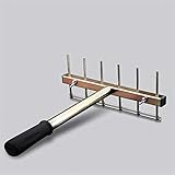 Caracteristicas: Jardín rastrillo arena zen jardín rastrillo mini z Nivel de arena planas Cultivador Rake mortero de barro Instrumento de construcción mano ajustable pavimentación jardín de DIY de la baldosa del portá