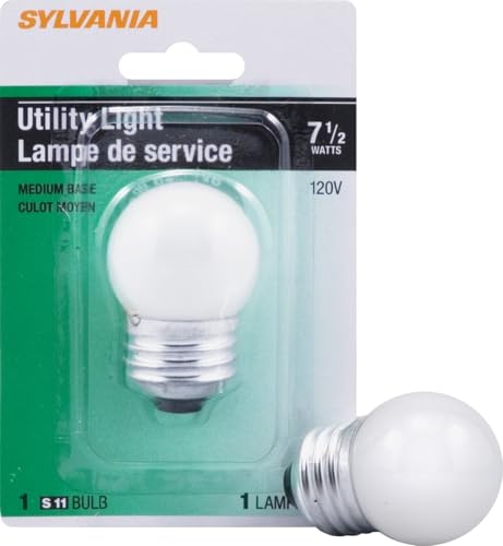 Sylvania Incandescent E26 Base 7.5 Watt S11 Night Light Bulb 1 Pack