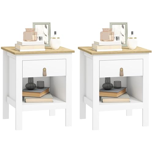 ARREDO VERSATILE: Puoi utilizzare i nostri comodini con cassetto anche come pratico tavolino da divano in soggiorno per avere sempre a portata di mano caffè, snack e telecomandi mentre ti godi un momento di relax