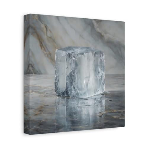 Toile marbre abstrait avec châssis épais 3cm tableau robuste anti-reflet pour grand mur