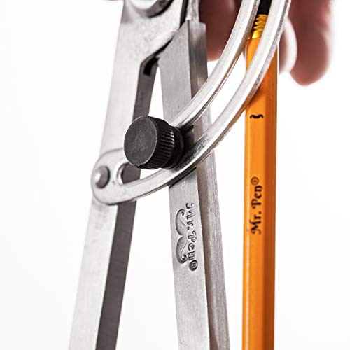 Mr. Pen- Professional Compass For Woodworking, 8 Inch Compass With Wing, Large Compass For Geometry, Compass Drawing Tool, Woodworking Compass, Pencil Compass For Carpenter, Drafting, Drawing Compass #TOP5