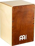 Meinl Percussion Snarecraft Cajon Instrument - Kompakte Trommelkiste mit zwei Snare-Teppichen - Schlagfläche Almond Birch (SC80AB)