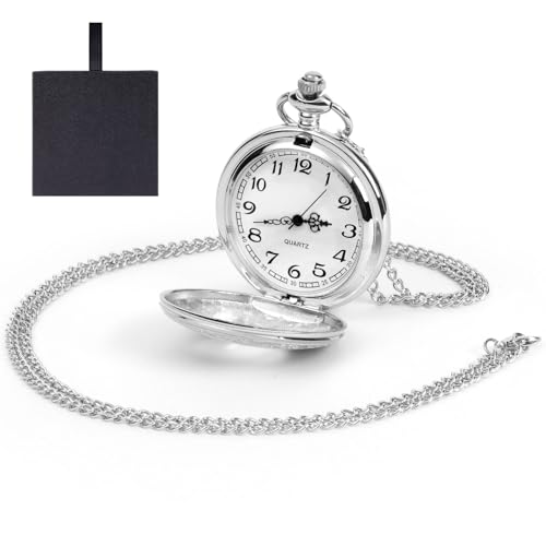OFFCUP Orologio da Tasca Numeri Romani, Orologio da Taschino Uomo