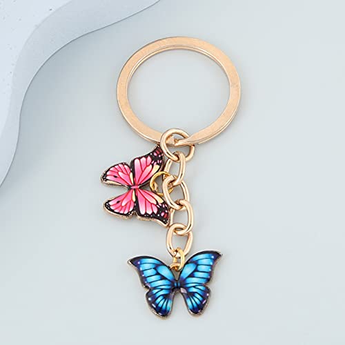 Hongtai Kleur Emaille Butterfly Sleutelhanger Insect Autosleutel Dames Tas Accessoires Sieraden Geschenken (Color : 12) - Image 4