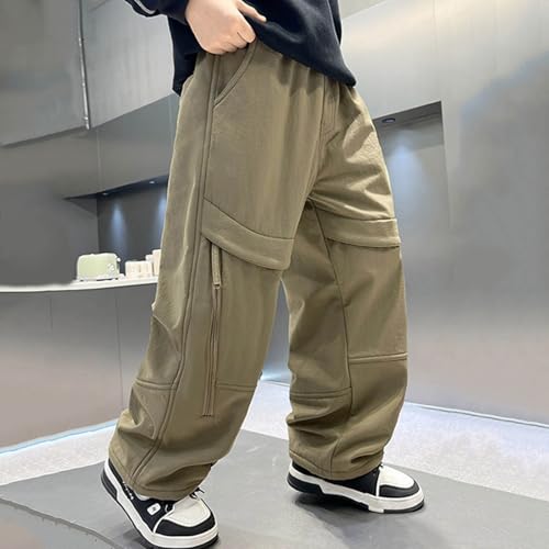 Pantalones cargo niño para juegos en el exterior y senderismo de otoño 5