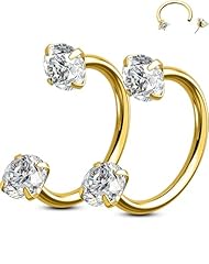 Gold, Clear CZ