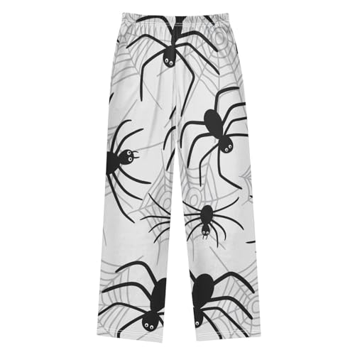 Spiderweb Boys Pants Boys Athletic Pants Long Pant for Boywith Pockets Wide-Leg Size 6-14Y2