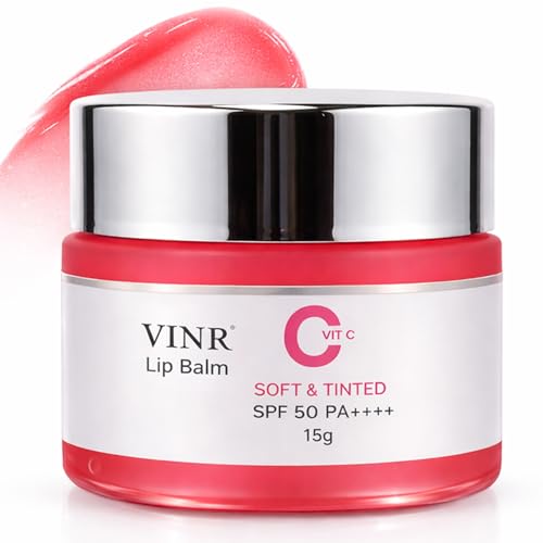 Image of VINR Lip Balm | Lip Balm for Dark Lips | Moisturizing Lip Treatment with Vitamin C + Shea Butter for Soft Lips | INFUSED WITH VITIS VINIFERA | Overnight Repair | 15 gm