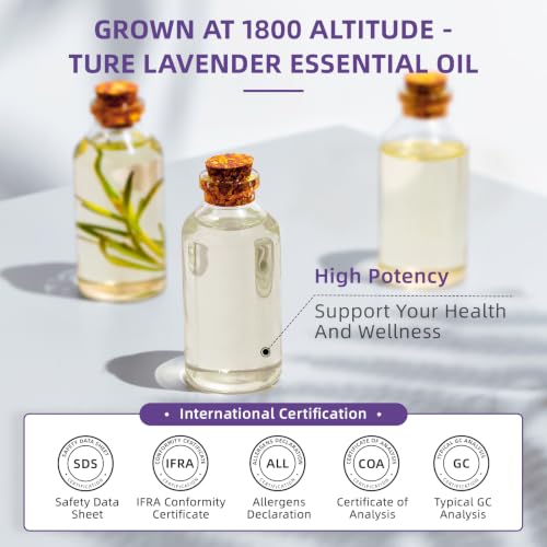Image of HIQILI Lavender Essential Oil for Aromatherapy, Candle & Soap Making | Large Capacity for Hotels Spas Salons & DIY Studios, Calming Scent, Relaxation & Skin Care - 1000mL / 32 fl oz