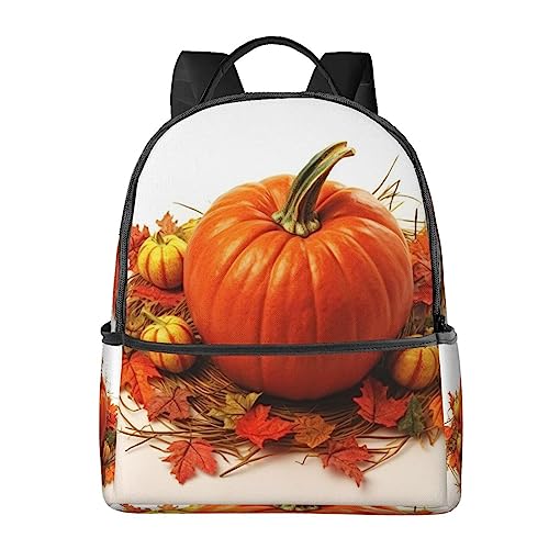 Sac à dos imprimé citrouille d'automne BAFAFA au design original et finitions soignées