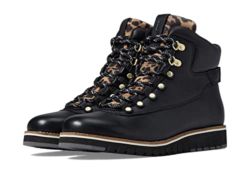 Cole Haan Damen Zerøgrand Explore Getaway Hiker Mode-Stiefel, Schwarz-schwarzer Leoparden-Druck, 40 EU Cover