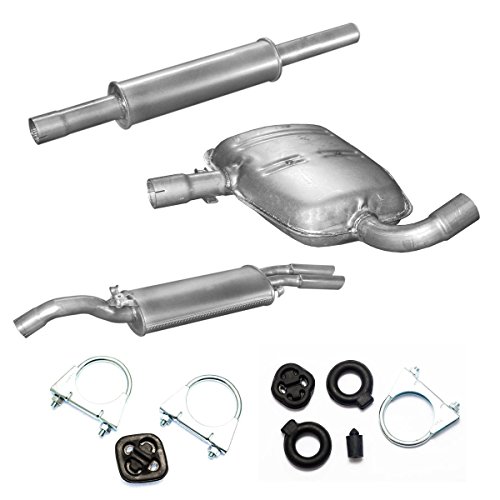 Auspuff Komplett 3-teilig Golf II 1.8GTi 16V Fliessheck bis 10/1991+Montageware