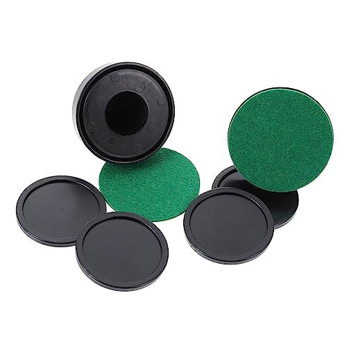 UKCOCO 2 Juegos Palas Portátiles de Hockey de Aire Resistentes al Desgaste con Discos y Paños de Fieltro para Mesa de Hockey sobre Hielo Accesorios Ergonómicos para Familiar