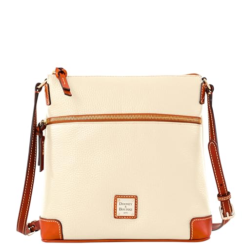 Image of Dooney & Bourke Women's Crossbody in Pebble Grain Leather, Large Handbag with Adjustable Shoulder Strap